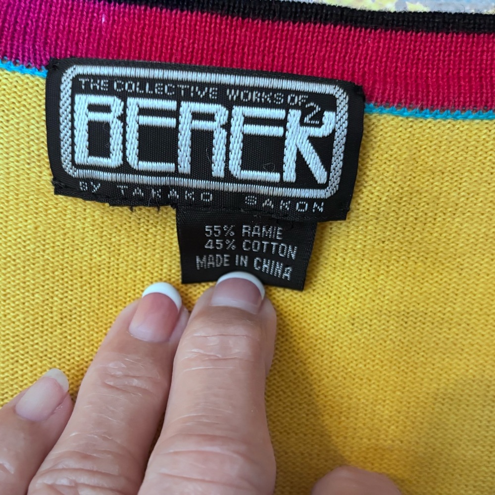 Cool Vintage Berek Horse Racing Equestrian Cardigan Sweater M Jockey Novelty - Picture 7 of 9